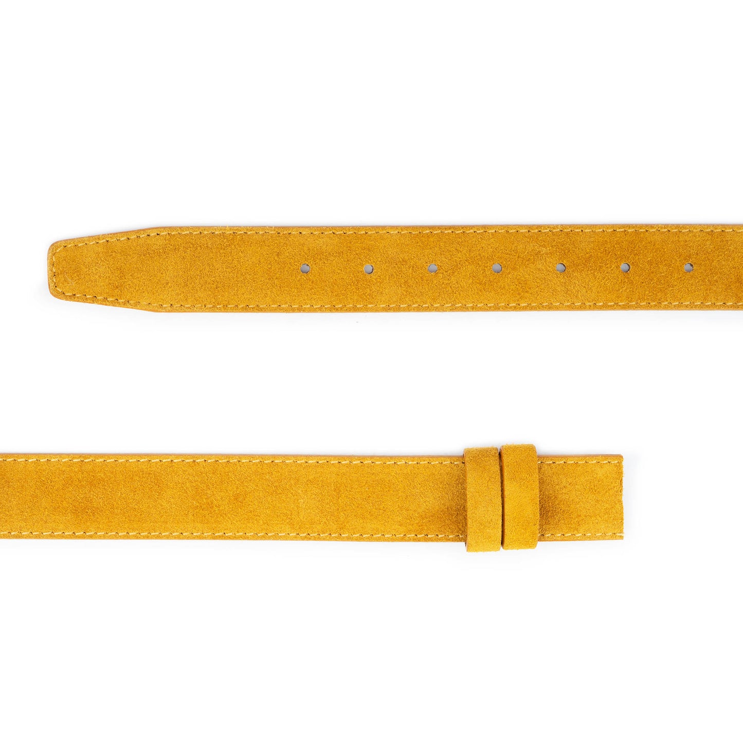 Mens 4.0 cm Camel Suede Leather Belt Strap For Versace Buckles Replacement