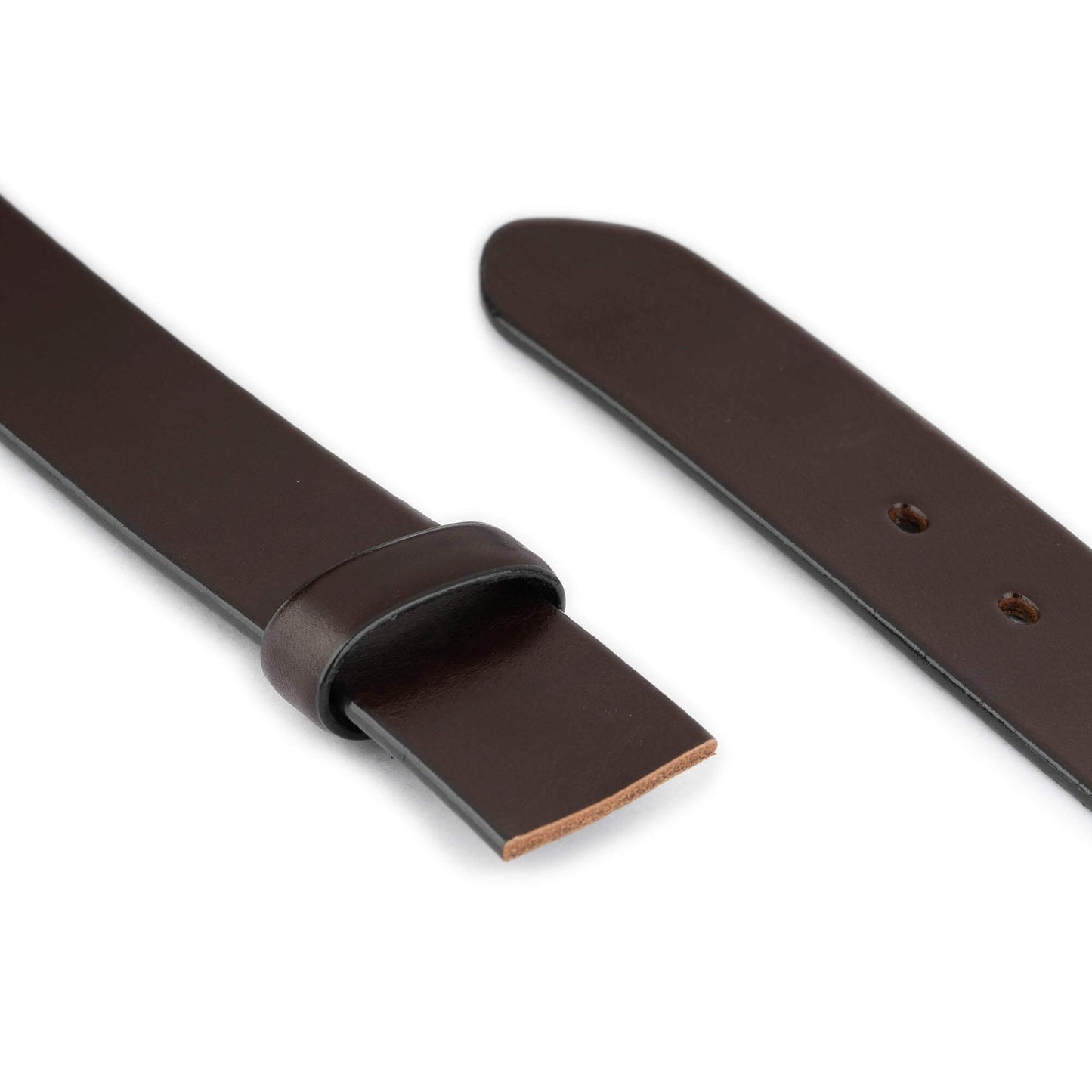 Mens 4.0 cm Dark Brown Leather Belt Strap For Dunhill Buckles Replacement High Quality