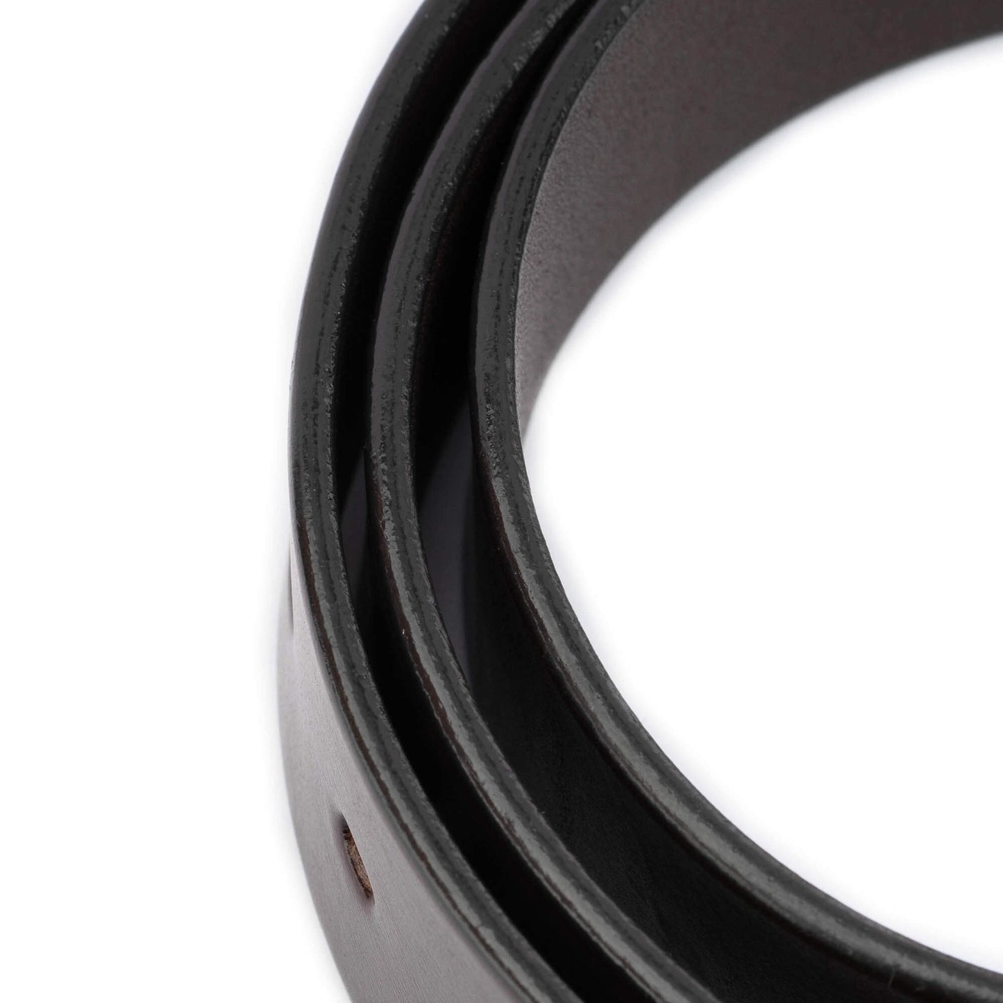 Mens 4.0 cm Dark Brown Leather Belt Strap For Montblanc Buckles Replacement High Quality