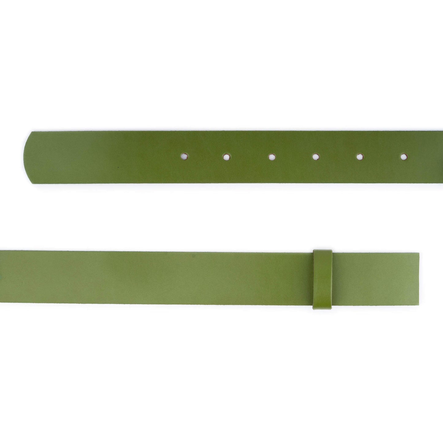 Mens 4.0 cm Olive Green Leather Belt Strap For Ferragamo Buckles Replacement