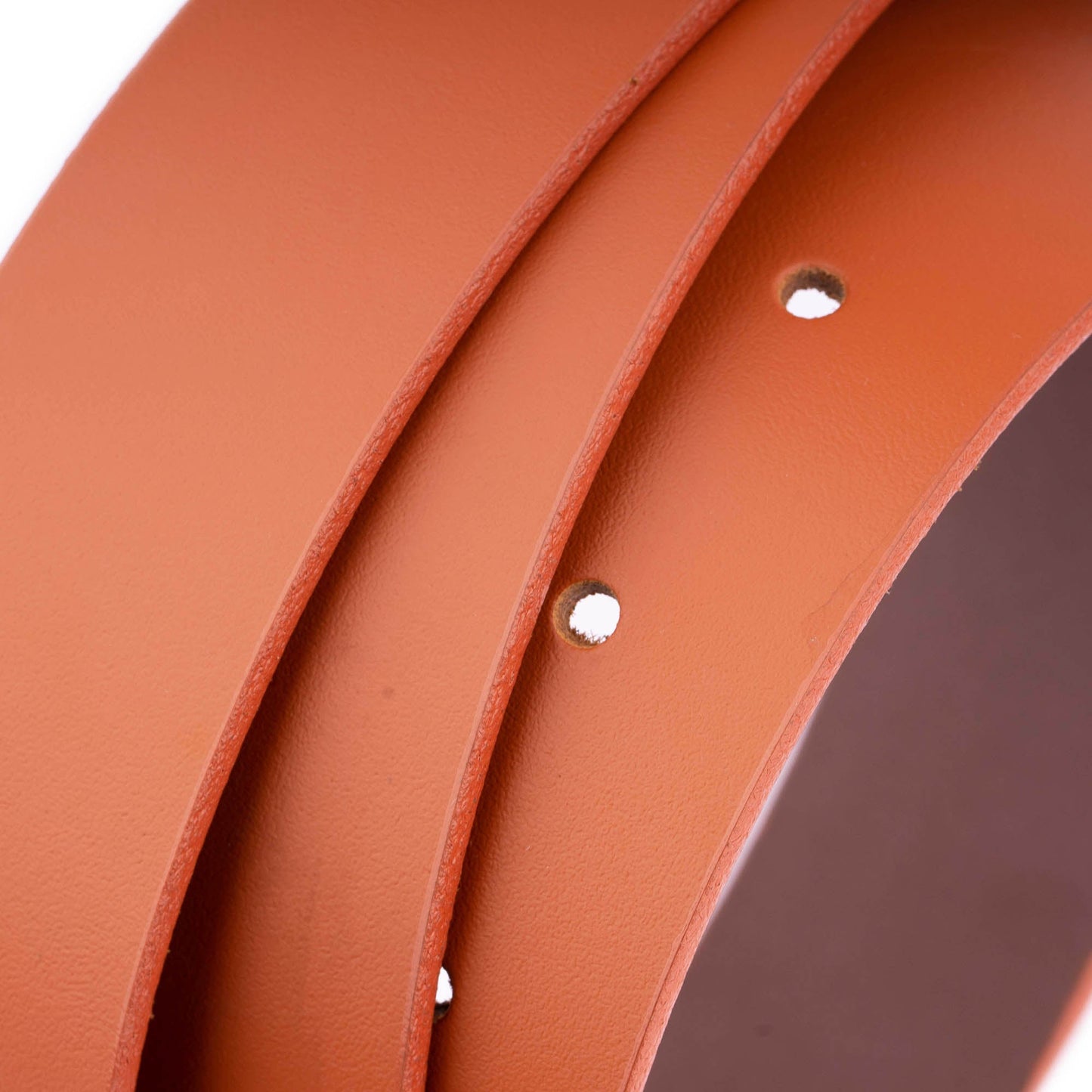 Mens 4.0 cm Orange Leather Belt Strap For Versace Buckles Replacement