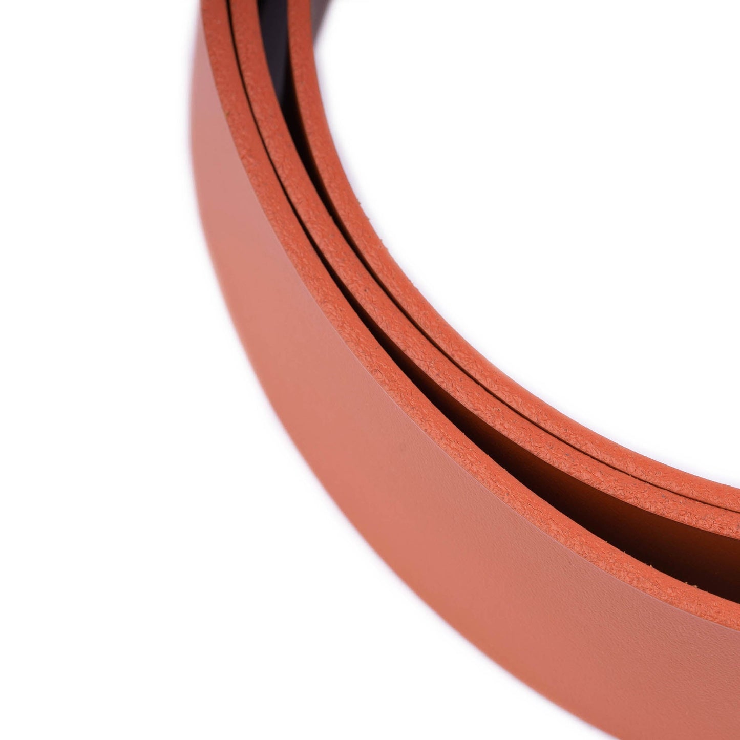 Mens 4.0 cm Orange Leather Belt Strap For Montblanc Buckles Replacement Pre-made Hole
