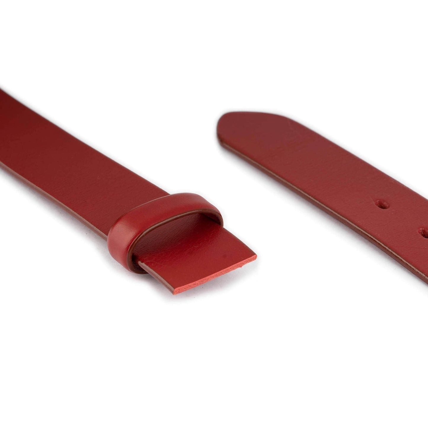 Mens 4.0 cm Red Leather Belt Strap For Montblanc Buckles Replacement Top Quality