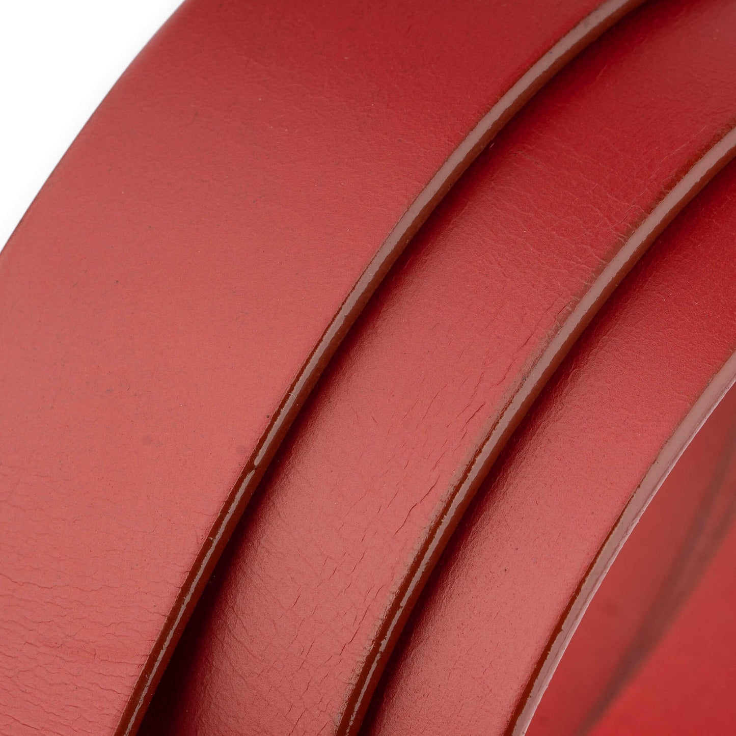 Mens 4.0 cm Red Leather Belt Strap For Versace Buckles Replacement Top Quality