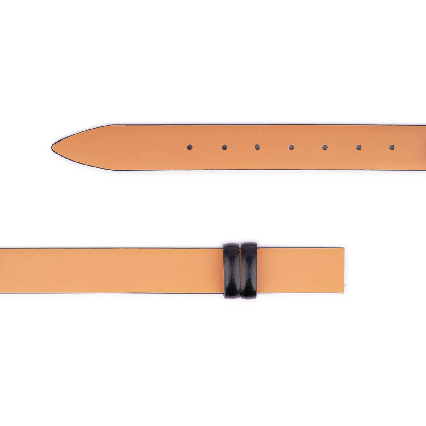 Mens Beige Vegan Leather Belt Strap For Ferragamo Buckles Replacement 3.5 cm