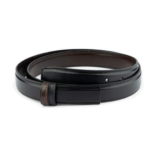 Mens Reversible Black Brown Belt Strap Replacement For Dunhill Buckles 30 mm