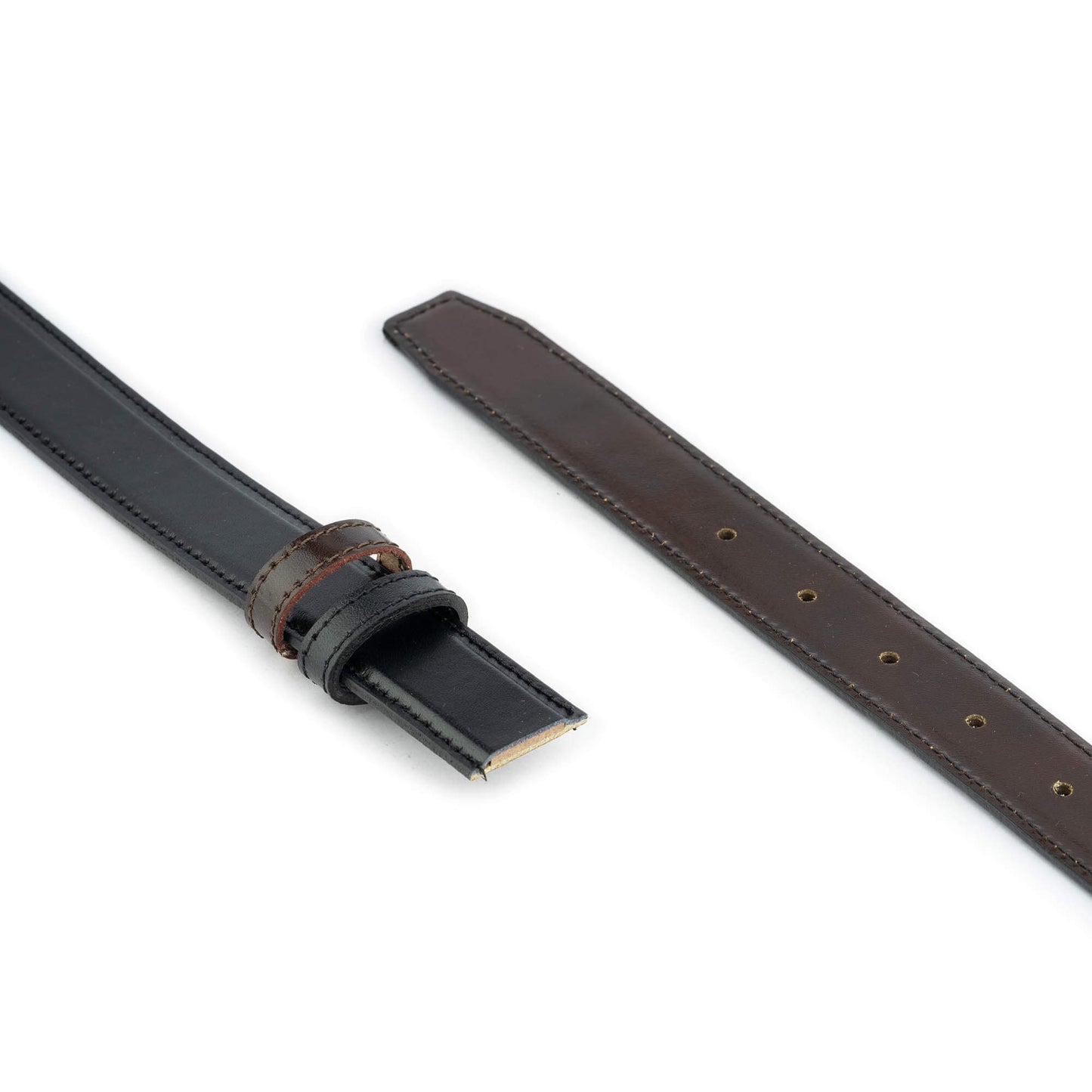 Mens Reversible Black Brown Belt Strap Replacement For Dunhill Buckles 30 mm