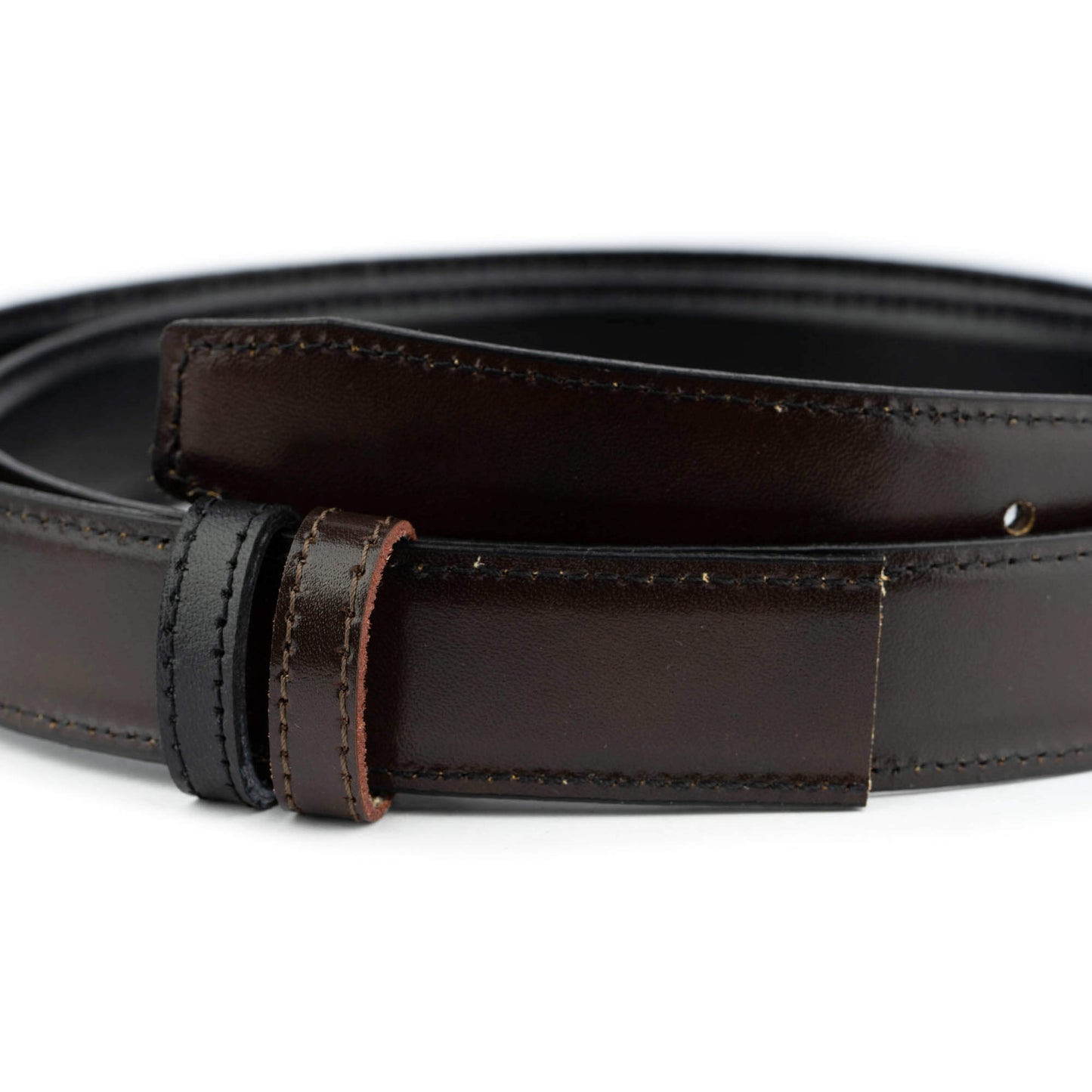 Mens Reversible Black Brown Belt Strap For Montblanc Buckles 30 mm Size 32