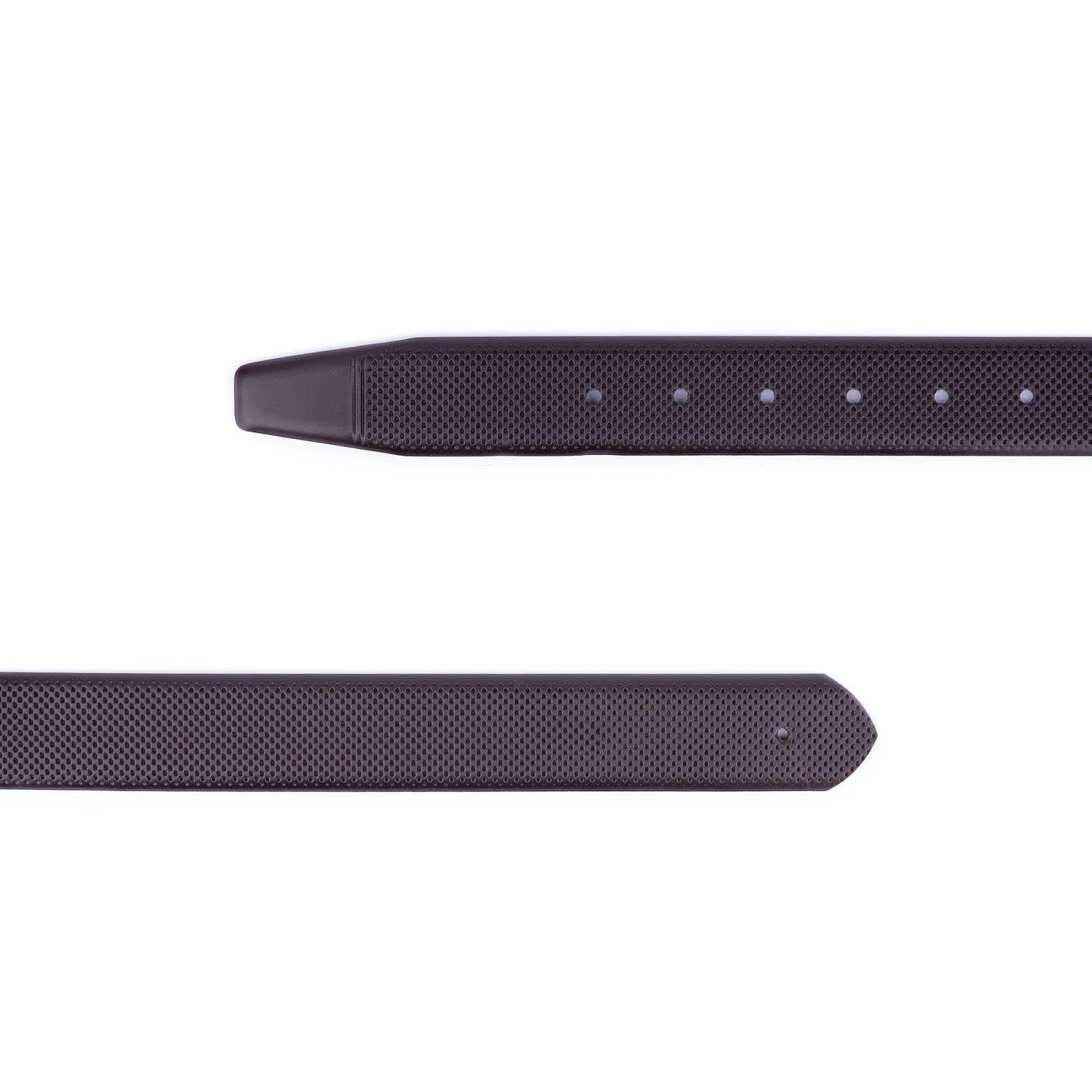 Perforated Mens 3.5 cm Brown Leather Belt Strap For Cartier Buckles Replacement Top Quality