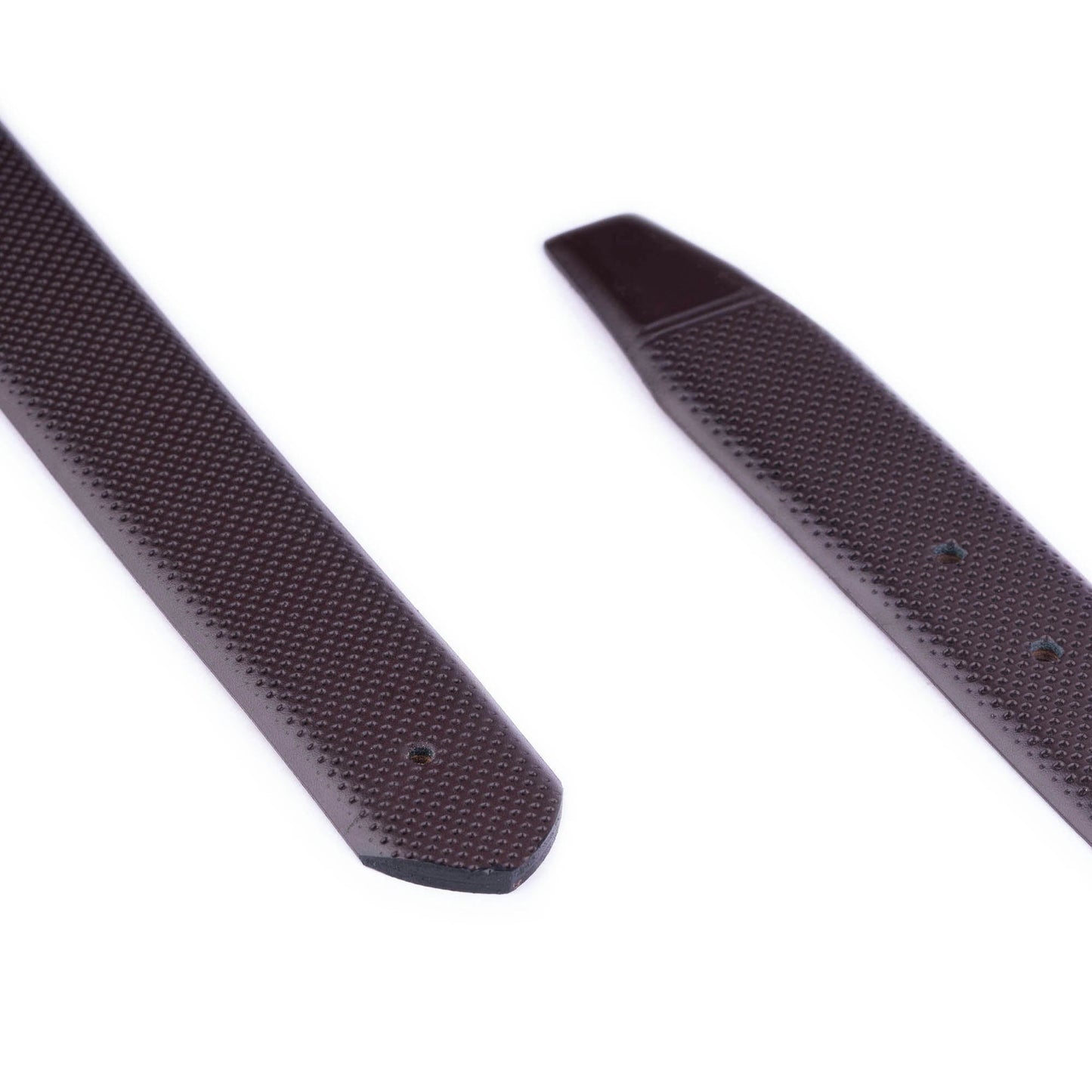 Perforated Mens 3.5 cm Brown Leather Belt Strap For Montblanc Buckles Replacement Top Quality