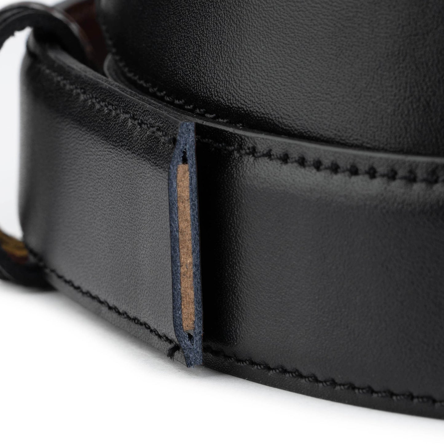 Reversible Black Brown 3.5 cm Leather Belt Strap For Cartier Buckles Replacement