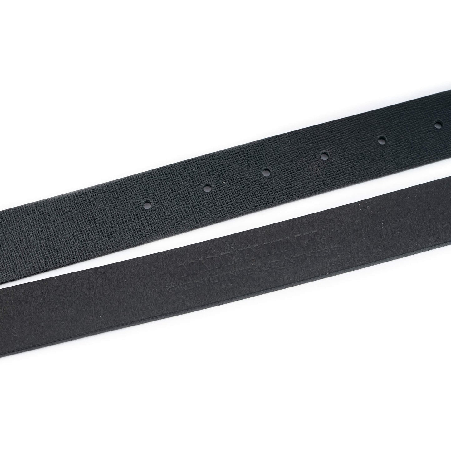 Belt Strap for Cartier Buckles Black Saffiano Leather