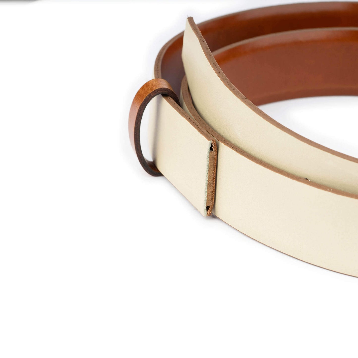 Brown Mens Belt Strap for Dunhill Buckles Replacement Reversible Gray