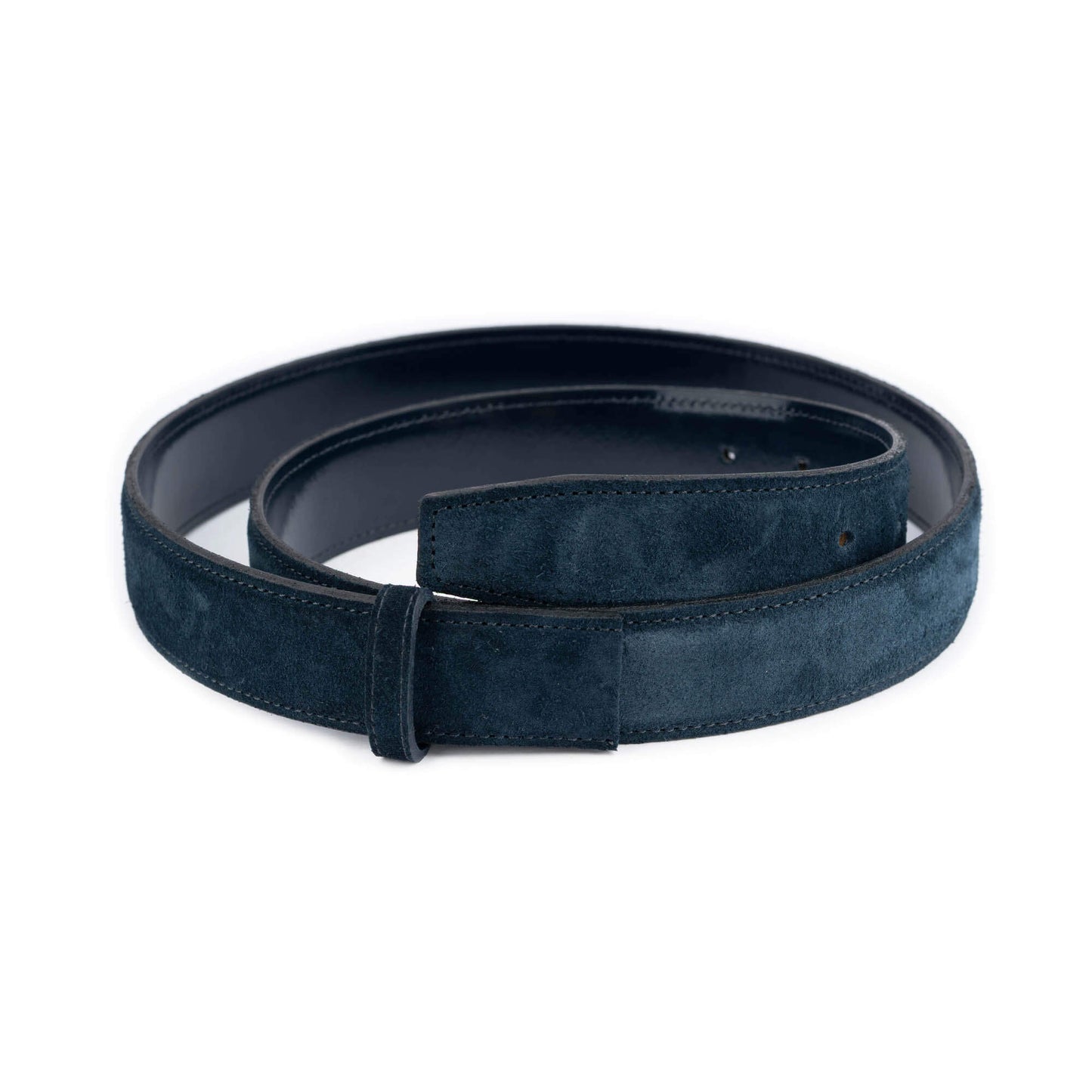 Dark Blue Patent Leather Belt Strap for Montblanc Buckles Reversible Replacement