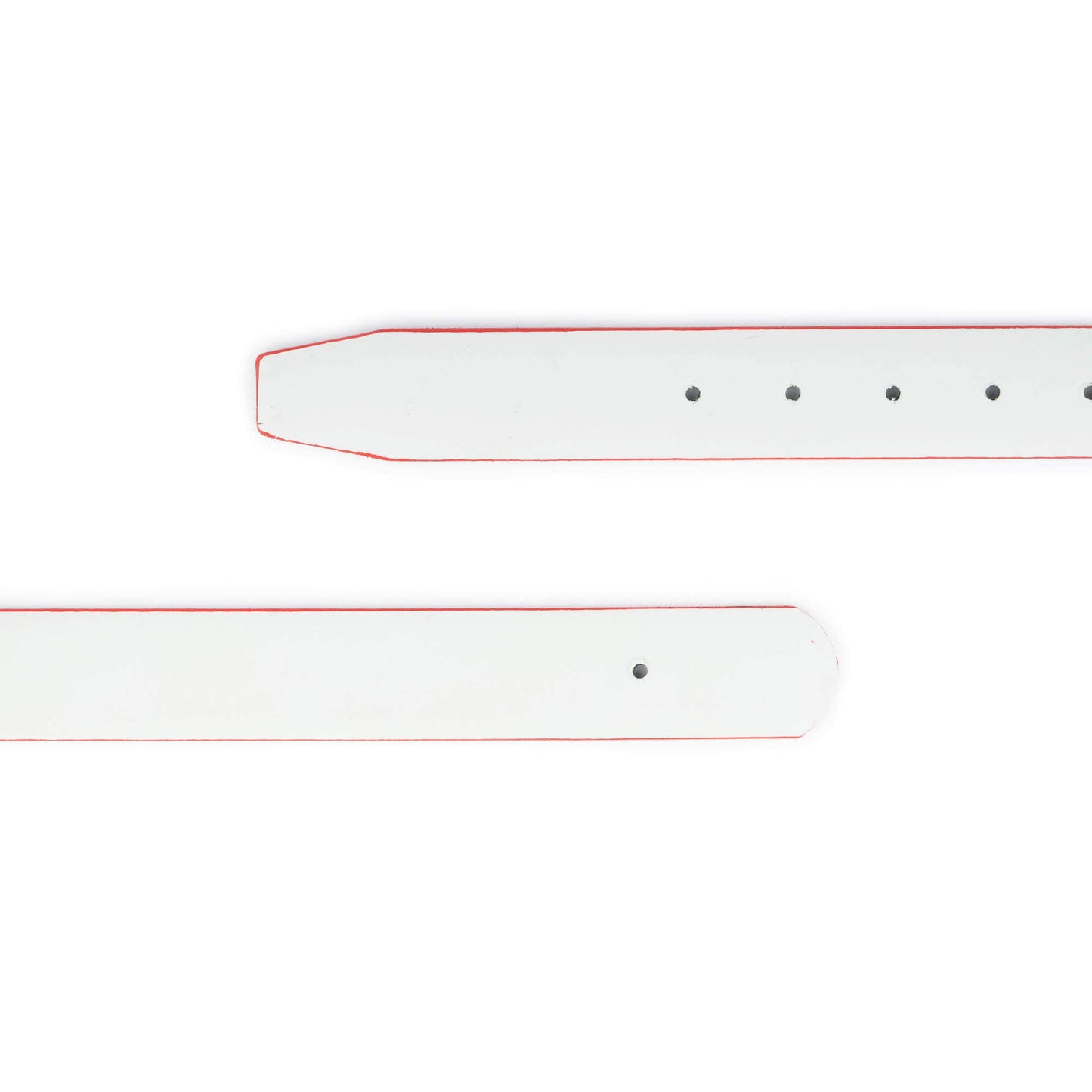 Light Gray Belt Leather Strap for Hermes Buckles Reversible Blue Red Edges