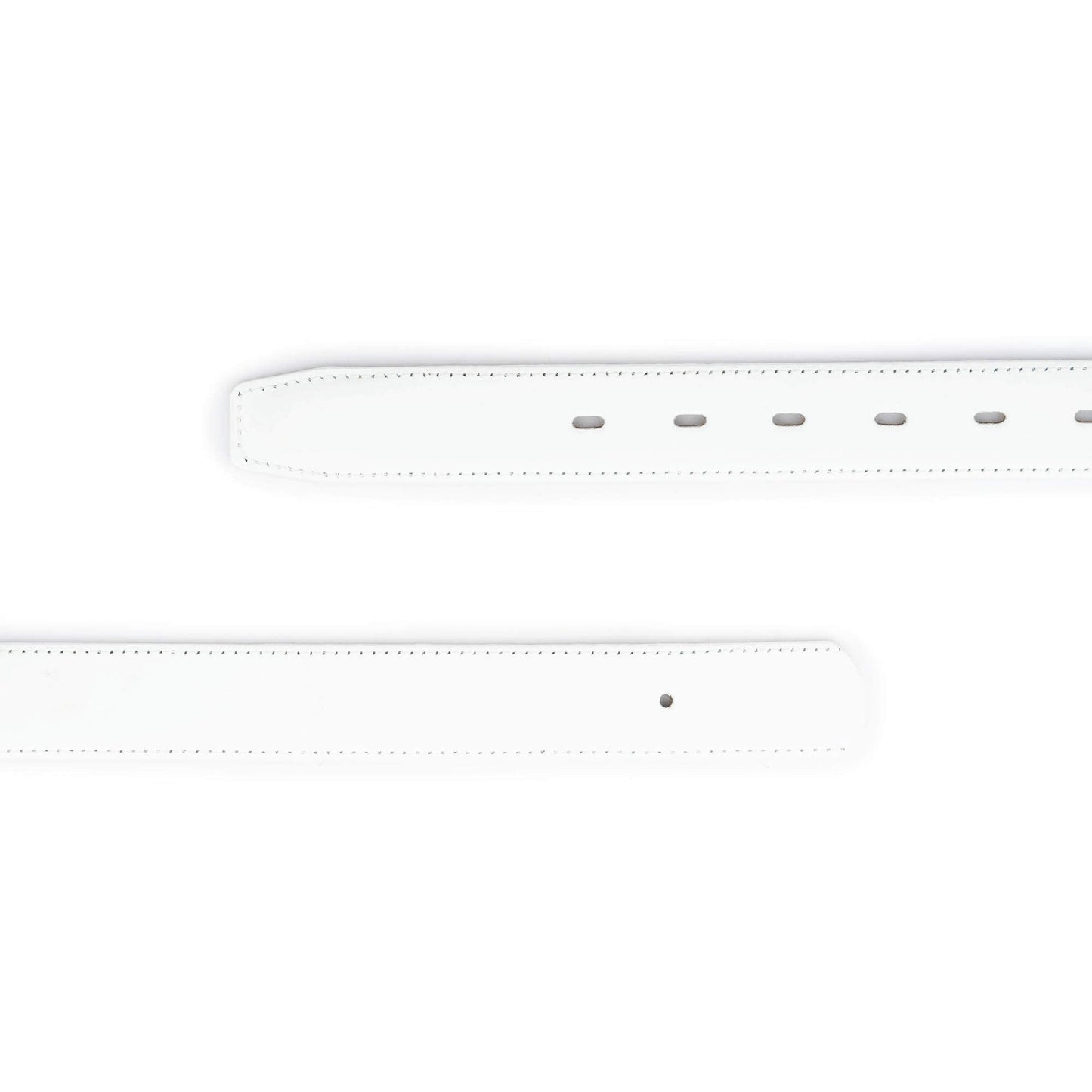 White Leather Belt Straps for Dunhill Buckles 30 MM